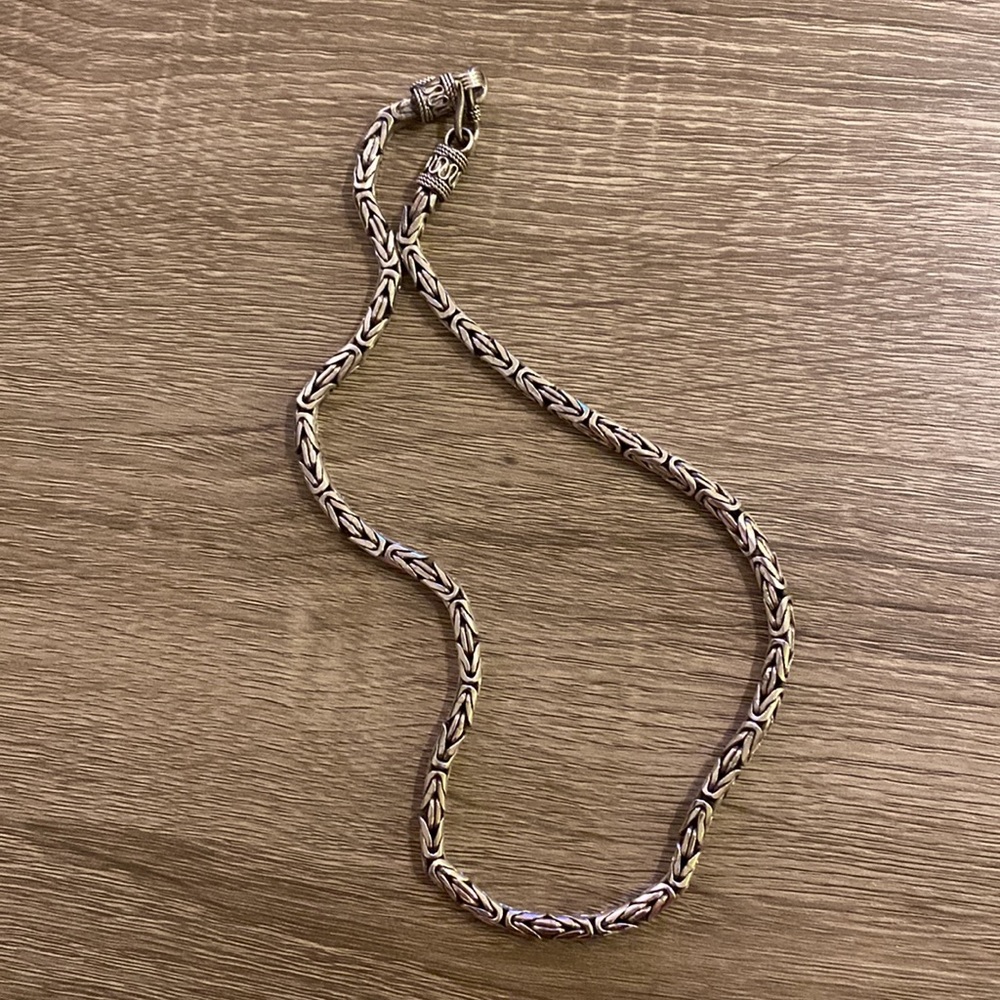 Sterling silver Byzantine necklace